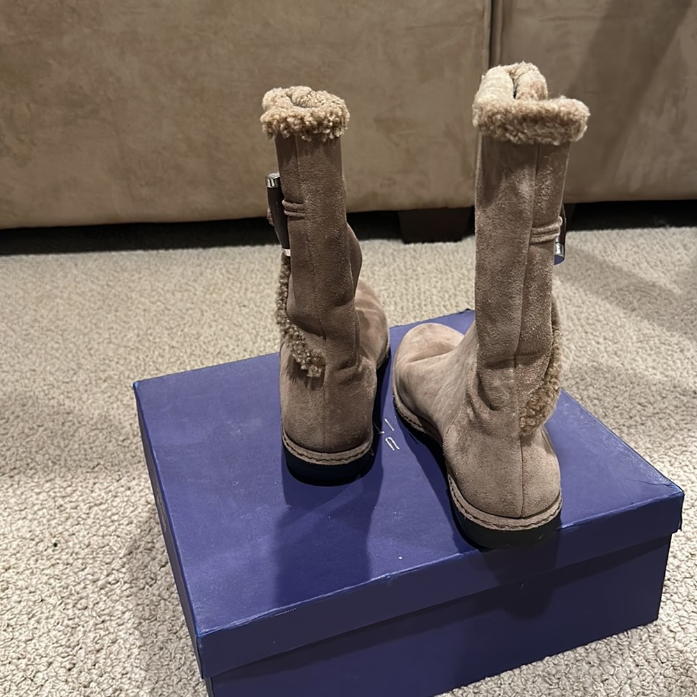 Stuart Weitzman Suede Toggle Boots - image 4